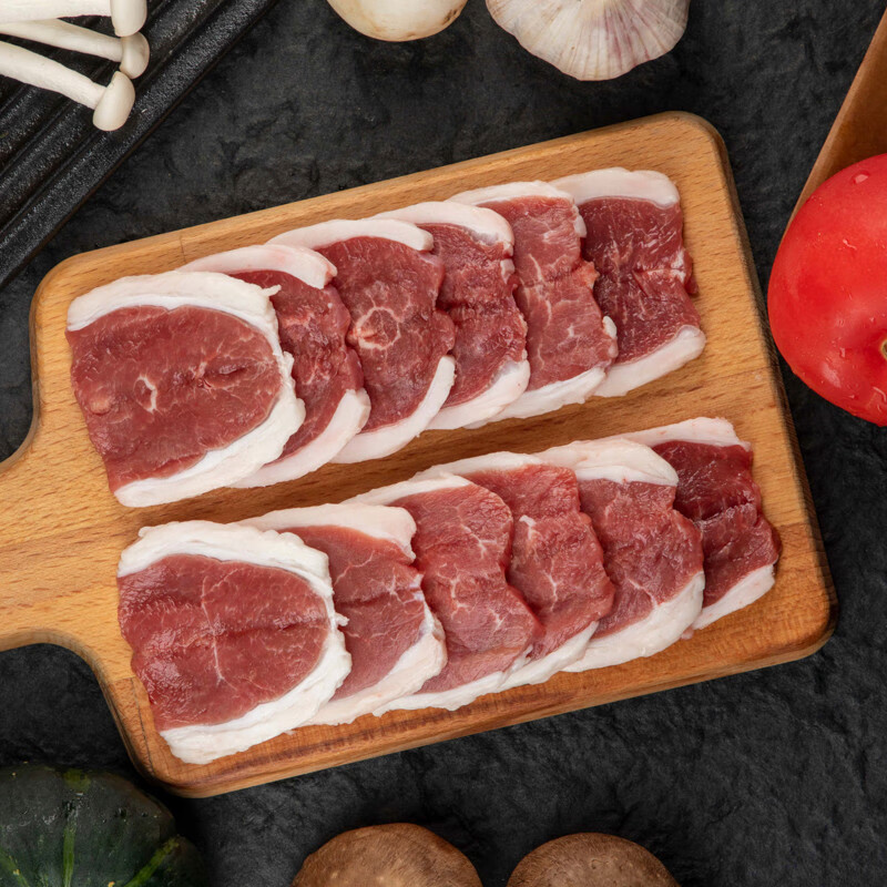 草原宏宝 内蒙古羔羊羊圆上脑 400g/盒 国产无公害谷饲羊肉 羊肉片