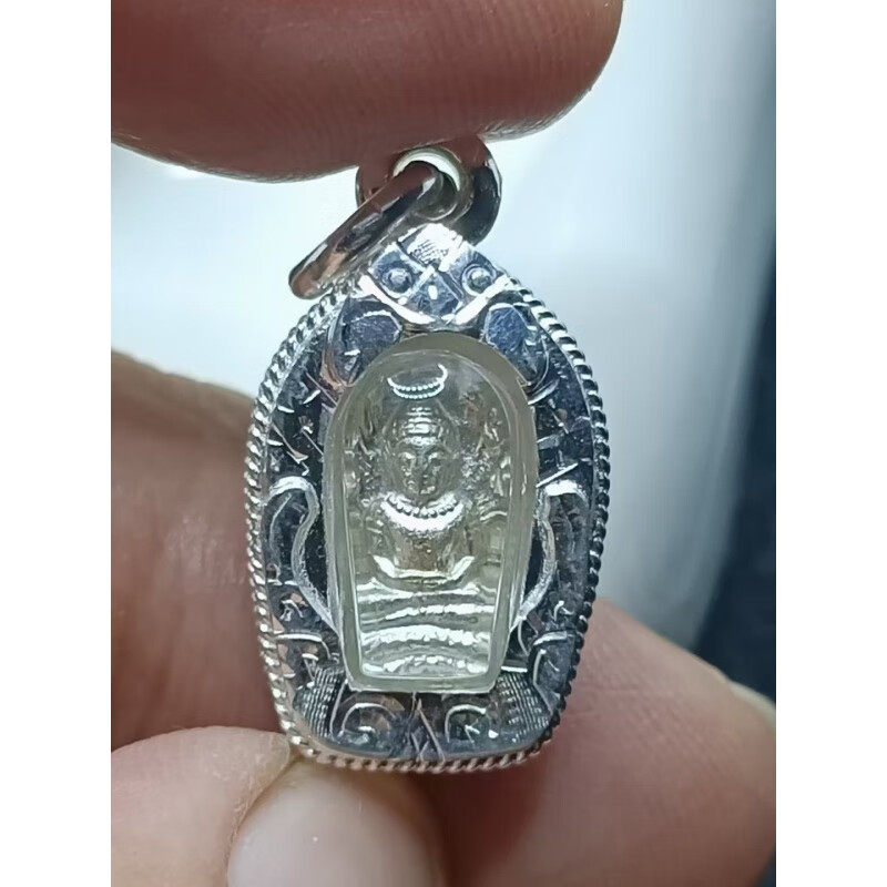 古珍 纳渡·泰国佛牌 龙婆坤2537七龙佛  包壳  带s鉴定卡.