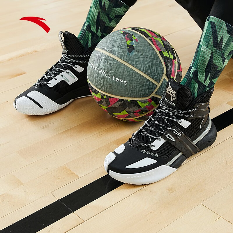 安踏篮球鞋男鞋2020秋冬新款速战iv耐磨实战高帮蓝球鞋潮流缓震运动鞋