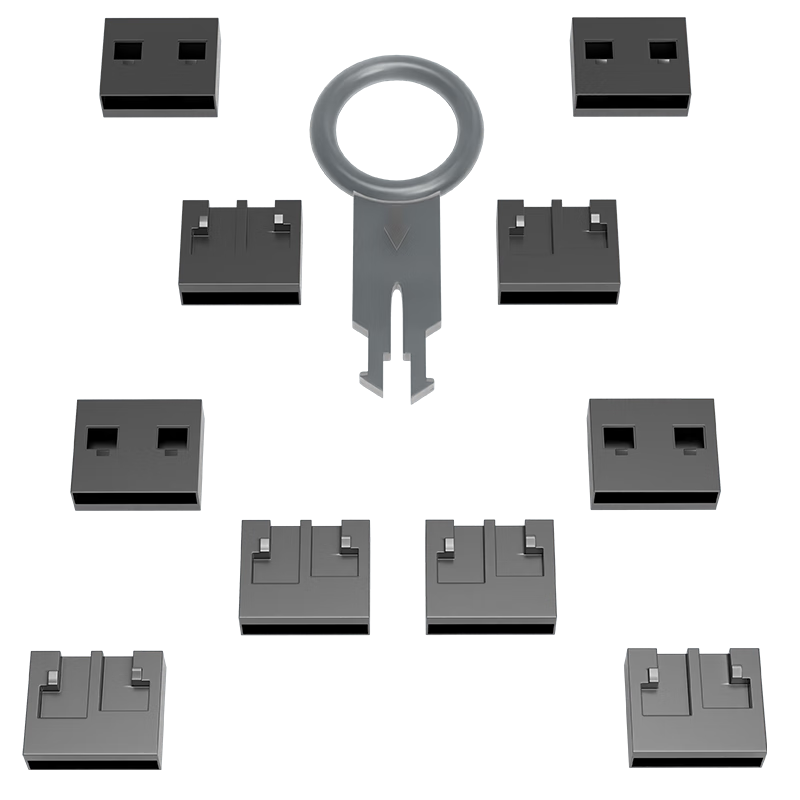 HAILEUSB�ӿڷ����USB��ȫ�� �˿����ɲ�ж ��ɫ10�� HT-FDH-U