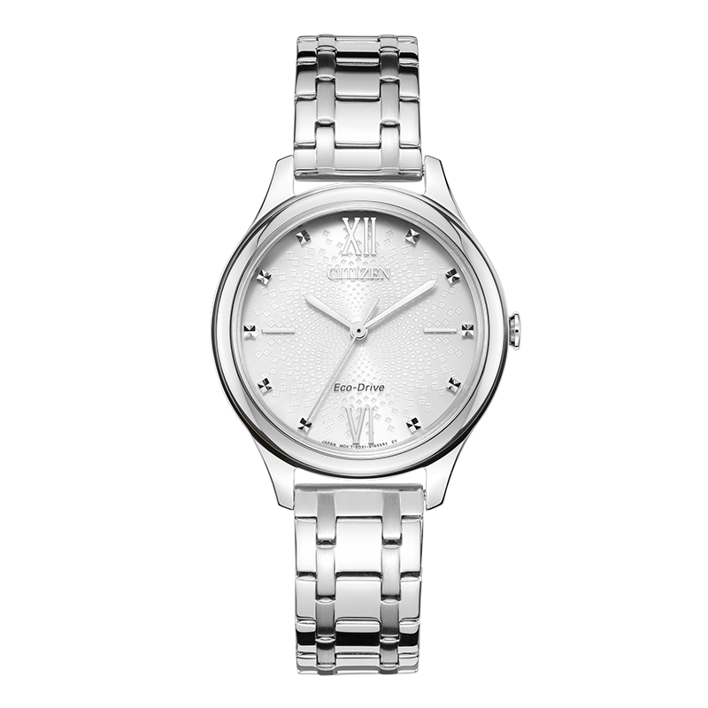 �����ǣ�CITIZEN���ֱ�Ů�պ����⶯�ܰ�ɫ���̸ִ�ʱ�����͸�Ů������EM0500-73A