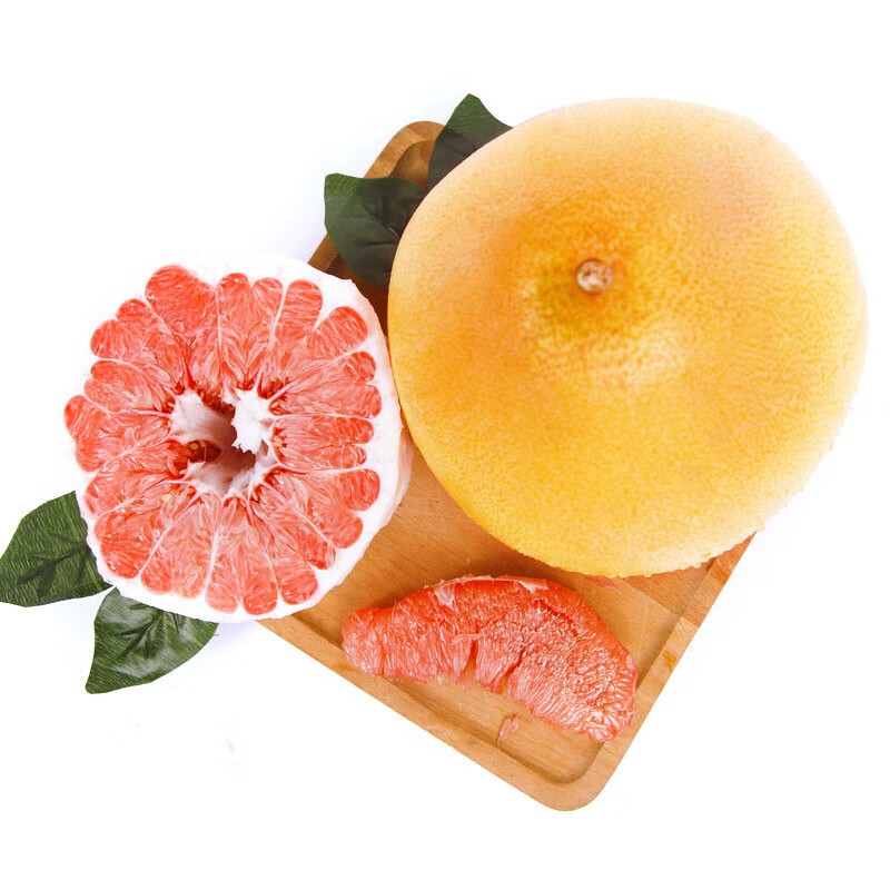 京鲜生 精选红肉蜜柚 红心柚子 4粒装 单果2.5-3斤 新鲜水果