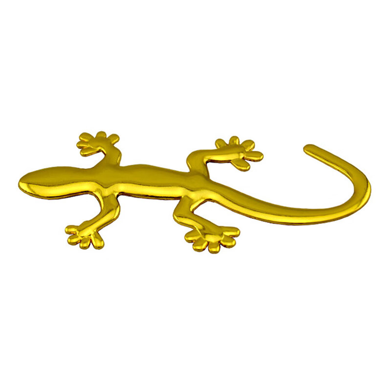 蔻均缕biao yue壁虎车贴金属车标后尾标志车身装饰贴汽车改装个性创意