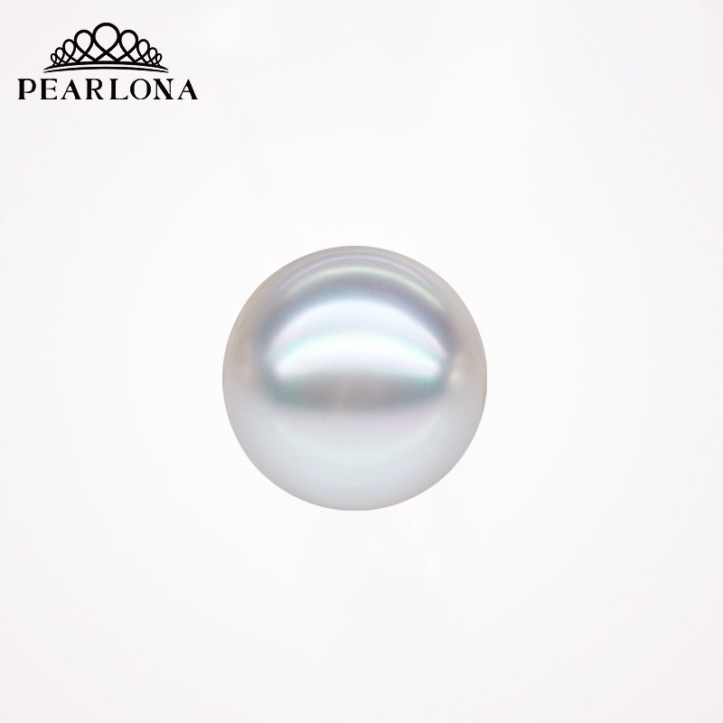 PEARLONA淡水珍珠散珠裸珠定制大中小单颗珍珠配件可打孔 白色淡水珍珠 7mm