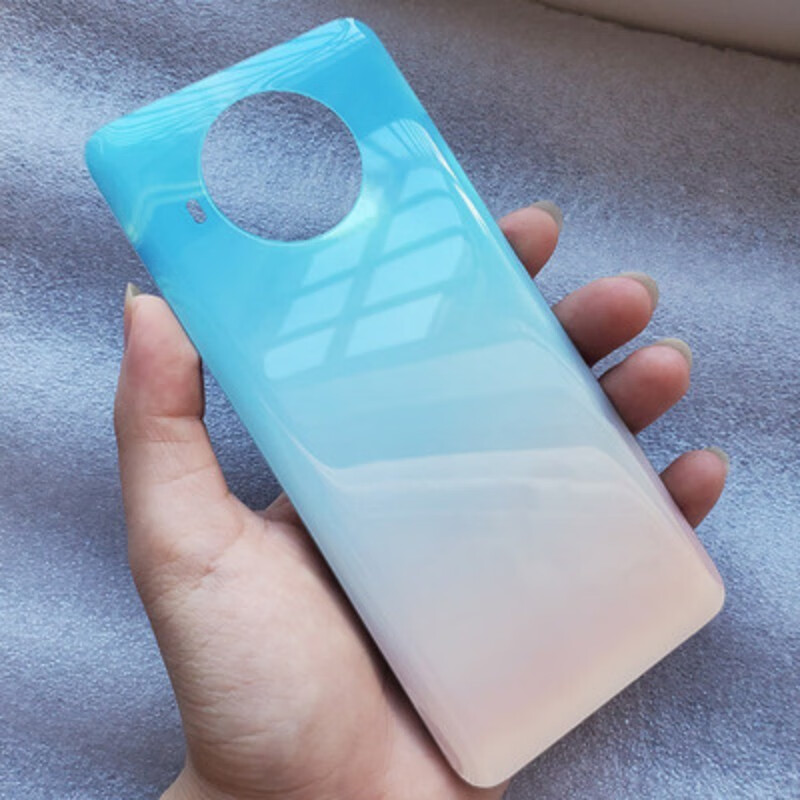 note9s玻璃后壳电池盖护片 红米note9pro湖光秋色