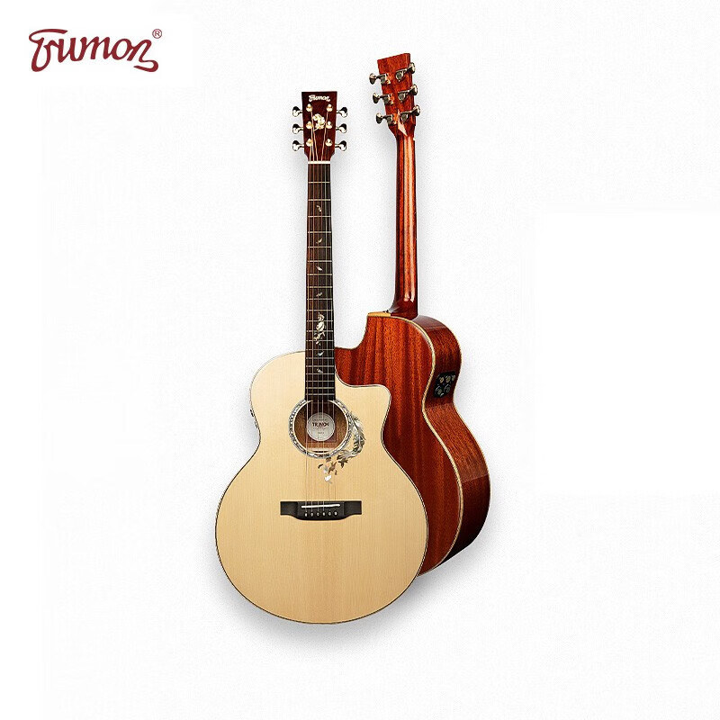 单板民谣吉他初学者进阶舞台专业级电箱楚门吉他 41英寸 wing980tf-s