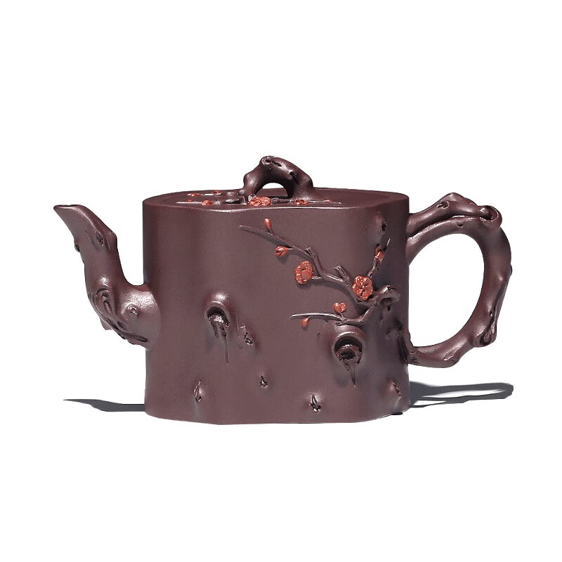 月壶茗清 高档收藏级中式茶具宜兴名家紫砂壶全手工茶壶原矿紫泥梅桩