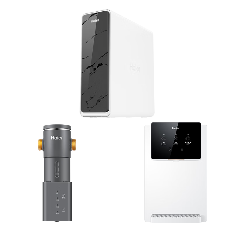 ������Haier����ˮ������˫��ˮ�ʻ�ˮPro1200Gֱ��ˮ�������Ҳ���20%��6�곤ЧRO����͸����ר�þ�ˮ�������� ���Լ۱�3���ס���ˮ��+�Զ���ϴǰ��+���߻� 2373.3Ԫ