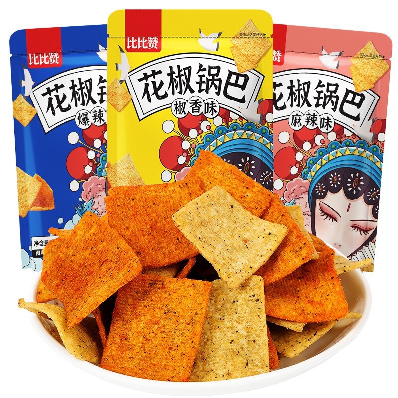 比比赞零食合集：乳酸菌面包500g仅13.8元，花椒锅巴6.9元