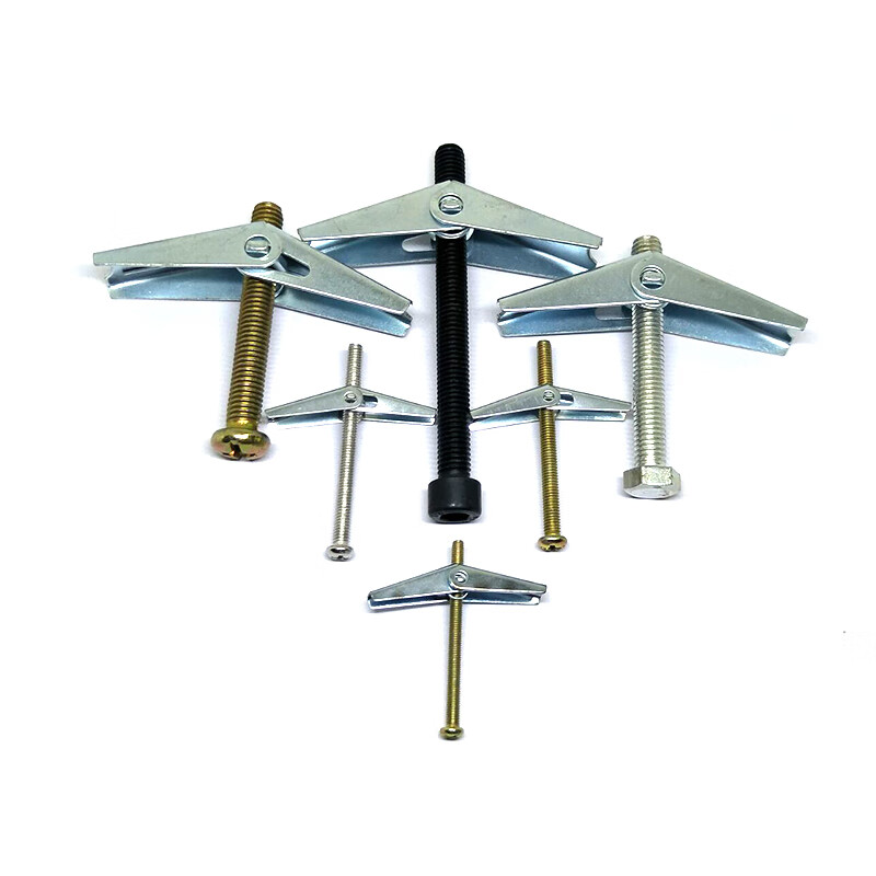 铁飞机膨胀螺丝空心墙石膏板预制板兰花夹纤维板壁虎伞形胀栓胀塞 配