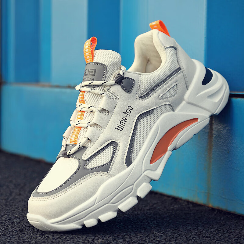 riosag2023年新款冬季秋冬男鞋青少年运动跑步冬季休闲百搭老爹潮鞋