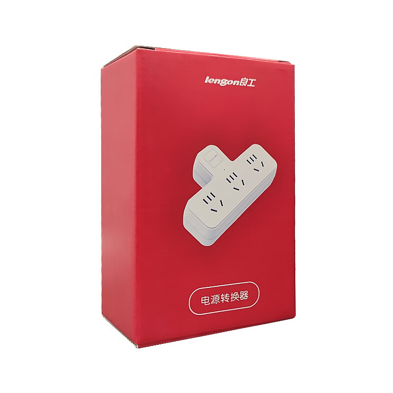 良工（lengon） 插座转换器 无线插座 转换插头一转多 插座插排插线板拖线板 3孔位总控转换插座品字形Q713