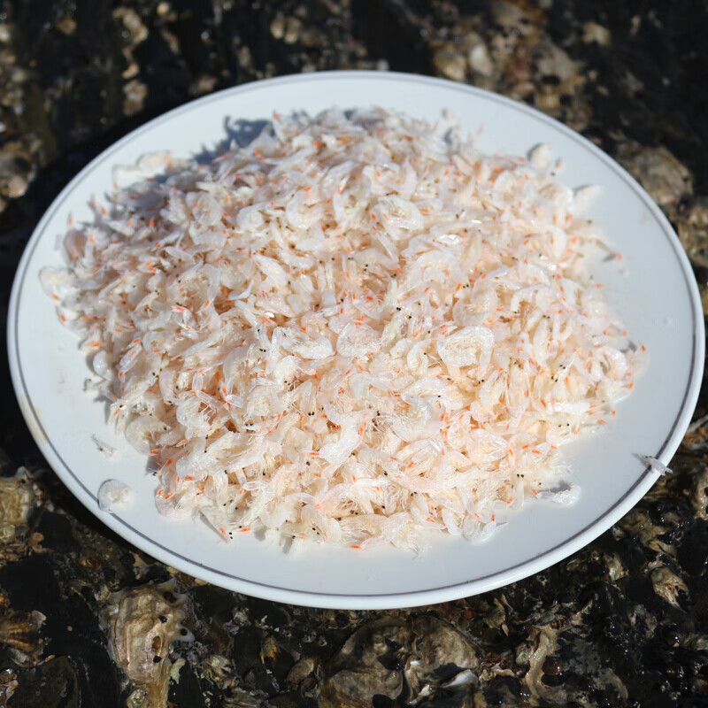 大虾皮 日晒淡干无盐虾皮 即食海鲜虾皮子 虾皮500g**