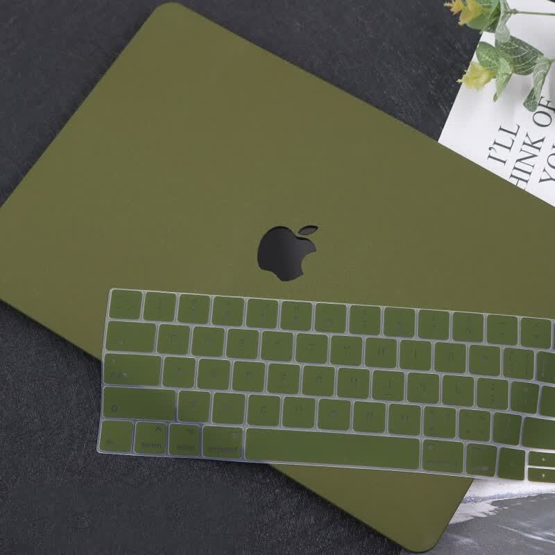 格玛斯新款MacBook Pro 13.3保护壳15.4 苹果笔记本机身外壳11.6Air轻薄防刮12配件 军绿色+同色键盘膜【流沙壳】 MacBook 12【A1534】