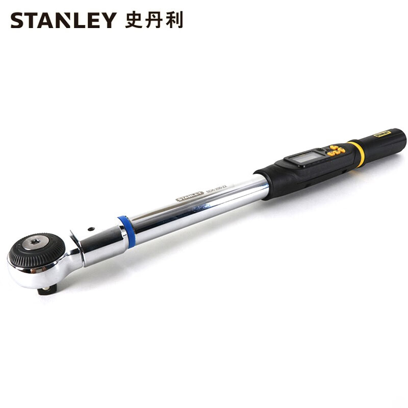 史丹利（STANLEY）工具 电子数显扭矩扳手1.5-30N.m 公斤扳手扭力扳手棘轮快速 数显角度10-200N.m SDA-200-22