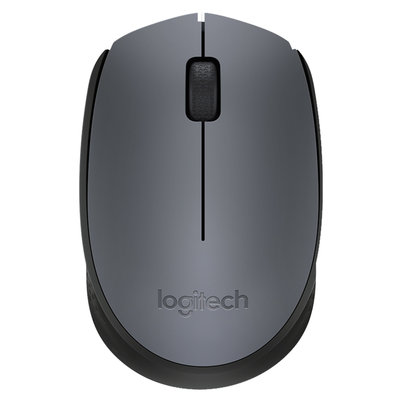 罗技（Logitech）M170鼠标 无线鼠标 办公鼠标 对称鼠标 灰色 带无线2.4G接收器49元
