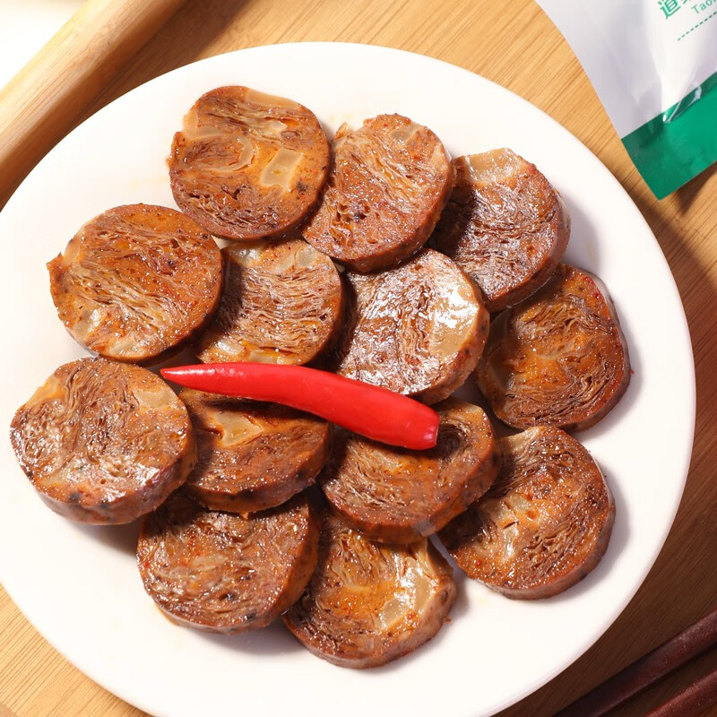 斋九福天悦名坊 手工素香肠素食斋佛家纯素肉人造肉豆制品寺院素食