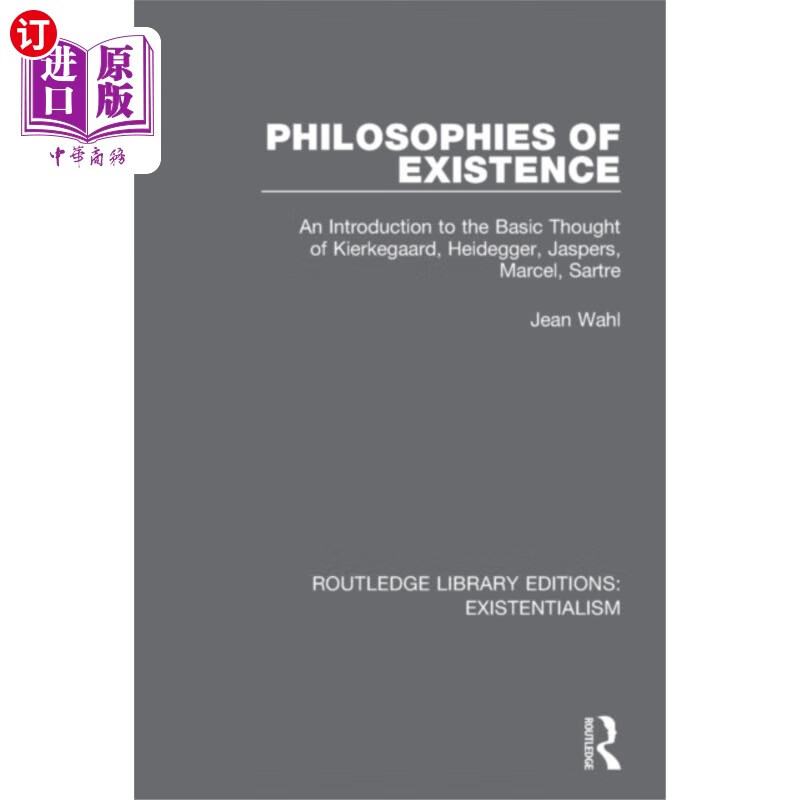 海外直订Philosophies of Existence 存在哲学