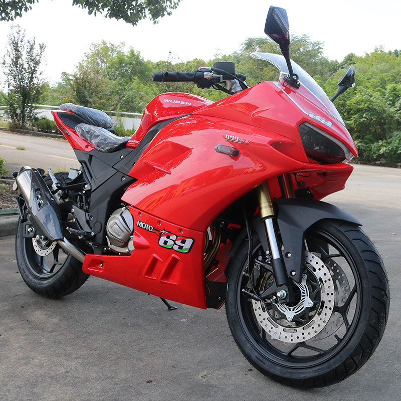 仁民摩托全新蛟龙200到400大排量跑车重机车公路赛趴赛电喷火牙可上牌