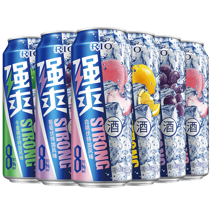 ��ģ�RIO�������ɴ���ǿˬ8��ϵ��Ԥ����β��������ݹ���500ml������ ���곤�Ƽ�����Ͽ�ζ500mL12��