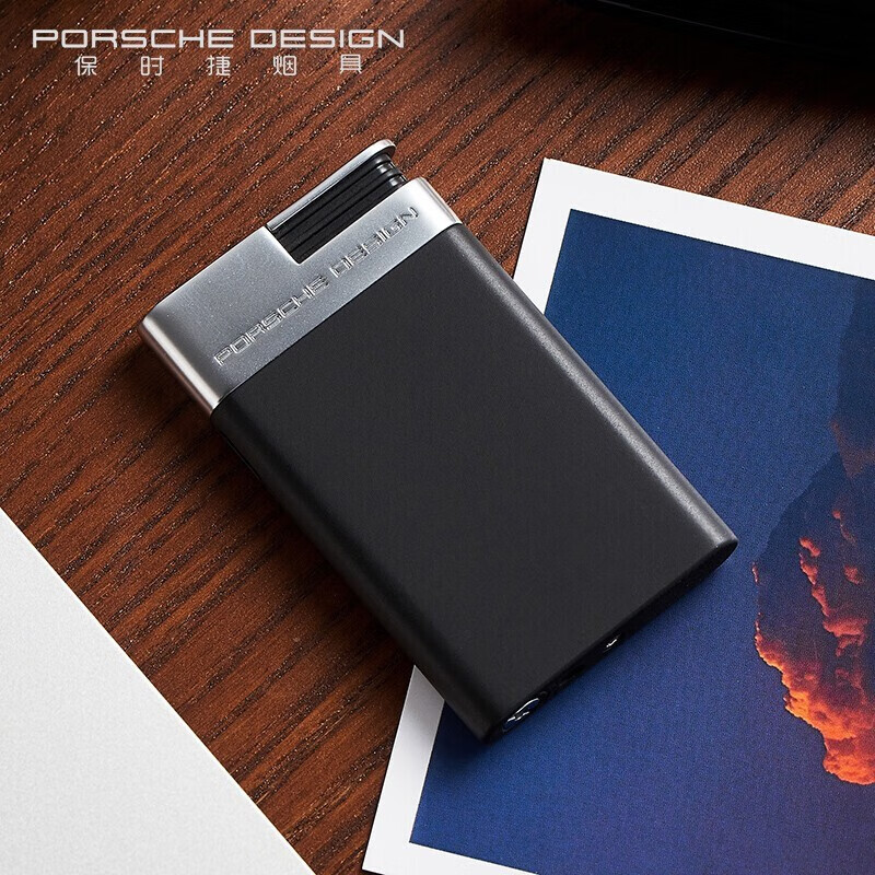 保时捷打火机P3641德国(PORSCHE DESIGN)防风充气雪茄打火机 P3649.1黑色 1支