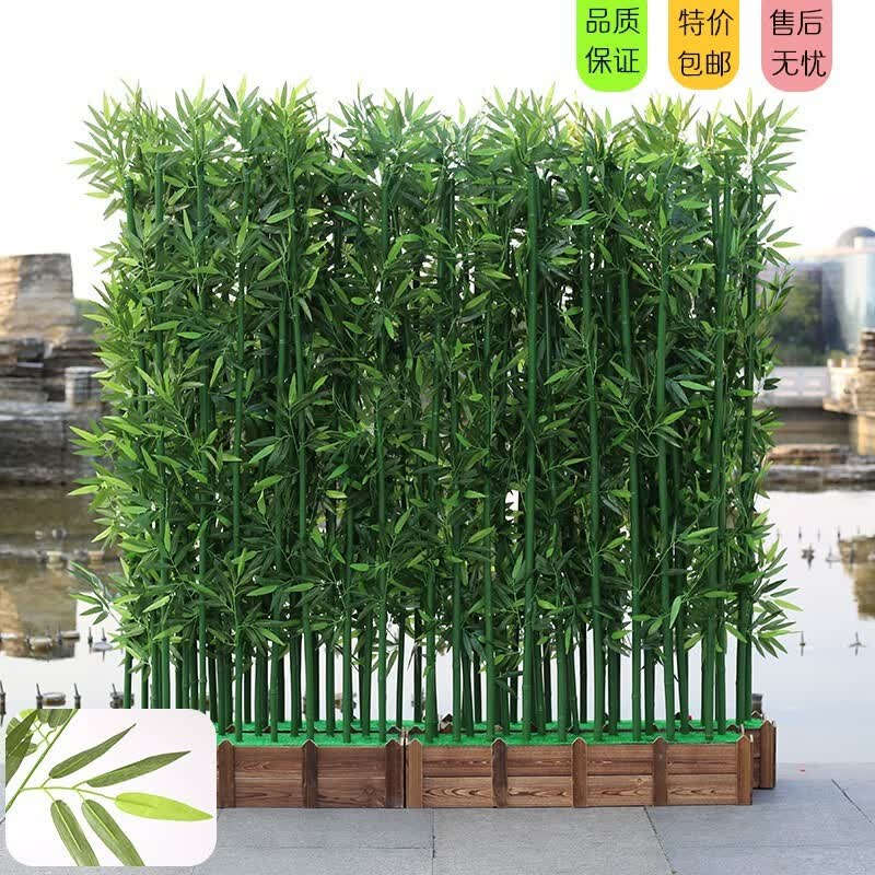 迎虞花苑仿真竹子室内外镀膜环保公司酒店造景隔断装饰加密假竹子仿真绿植 绢布叶子（适合室内） 50cm高竹子3根怎么样,好用不?