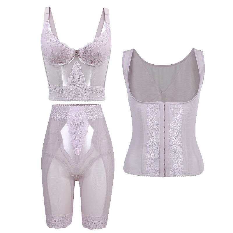 医美身材管理器   塑身模具臻真美高腰强力收腹美体内衣套装 巴黎春色