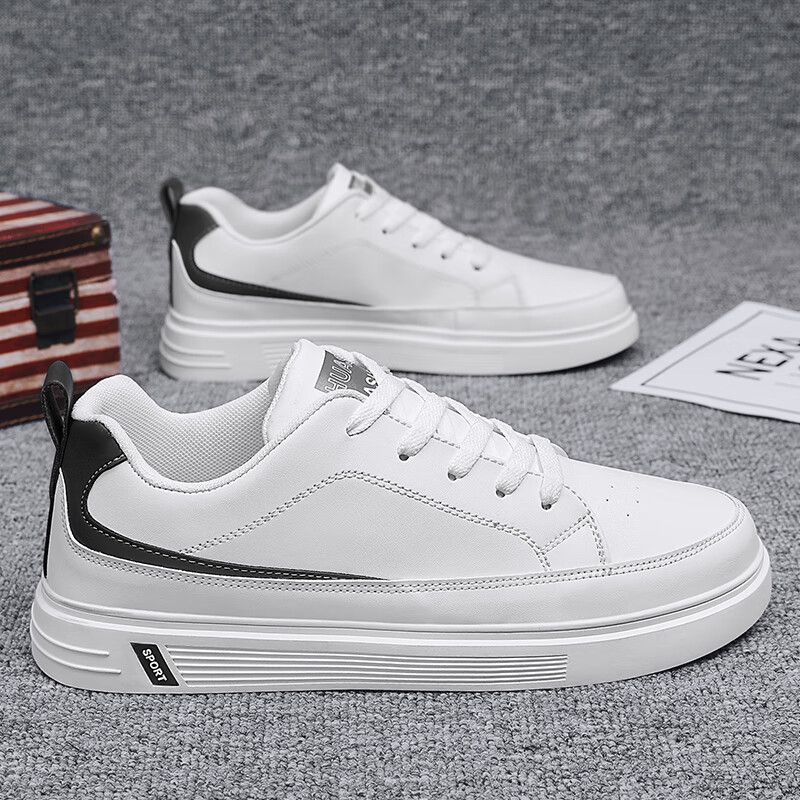 奔瑜大码45男鞋秋季透气46码47学生38小白鞋男48运动休闲鞋板鞋男潮鞋