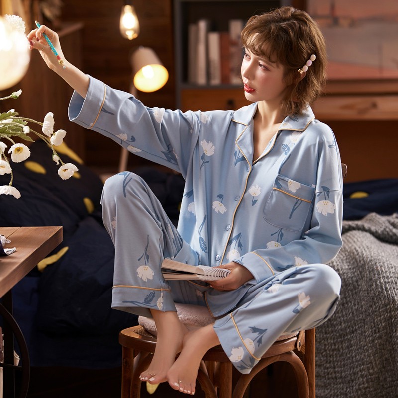 爱宝适 月子服春秋纯棉孕妇睡衣哺乳衣产妇喂奶衣孕妇家居服M321 蓝色L怎么看?