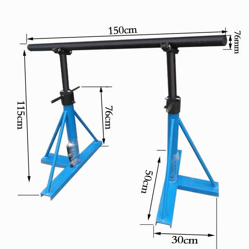 惠利得 电缆放线支架棘轮式三角放线架光钎光缆液压升降放线器放线盘3