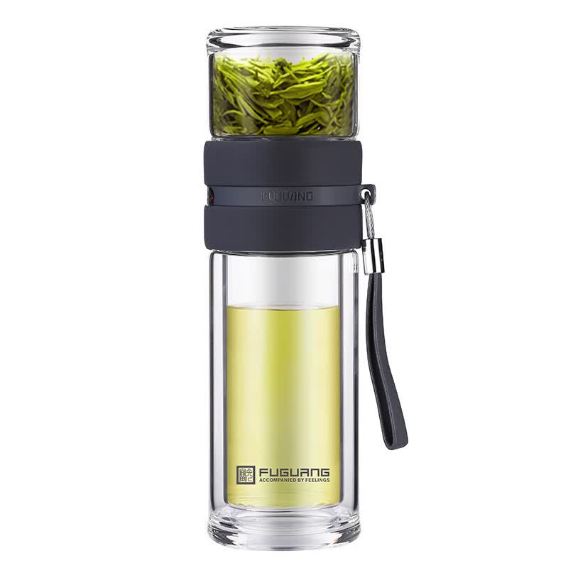 富光 泡茶师系列玻璃杯双层透明玻璃水杯 茶水分离杯商务办公泡茶杯子属于什么档次？
