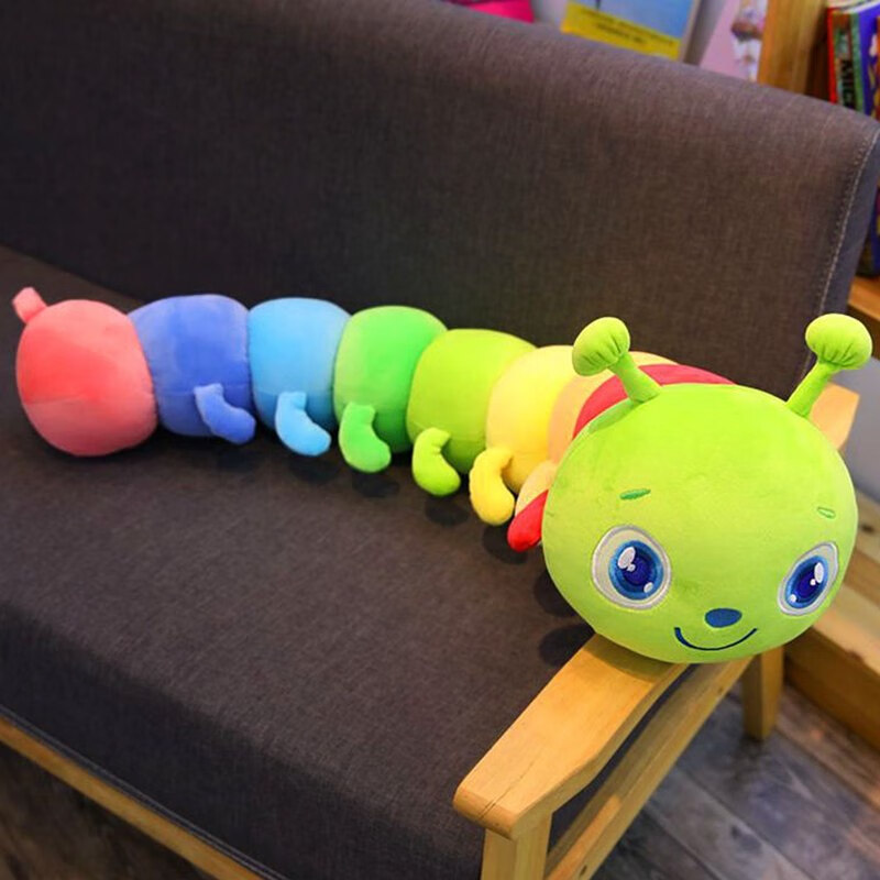 泓御智捷毛毛虫公仔毛绒玩具布娃娃可爱女孩睡觉抱枕长条玩偶儿童生日