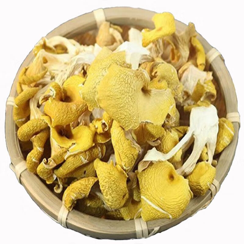 禾澹云南鸡油菌菇类干货黄丝菌香菇榆黄菇炖煲汤材料蘑菇新鲜500g