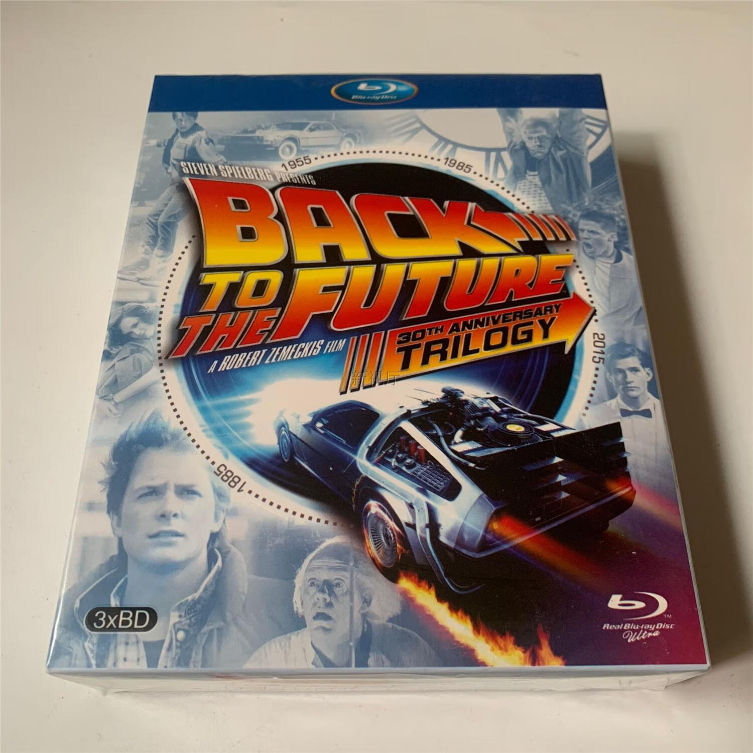 科幻电影 回到未来三部曲合集bd蓝光碟高清1080p收藏版3碟盒装