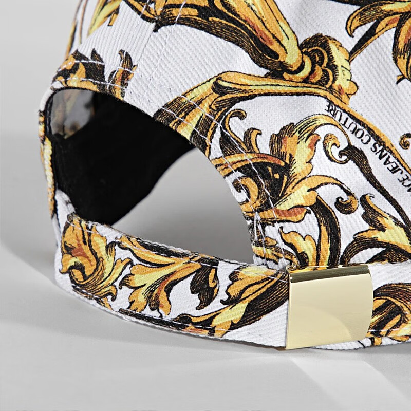 jeans couture 【现货】范思哲男女同款蓝色巴洛克花纹饰棒球帽子