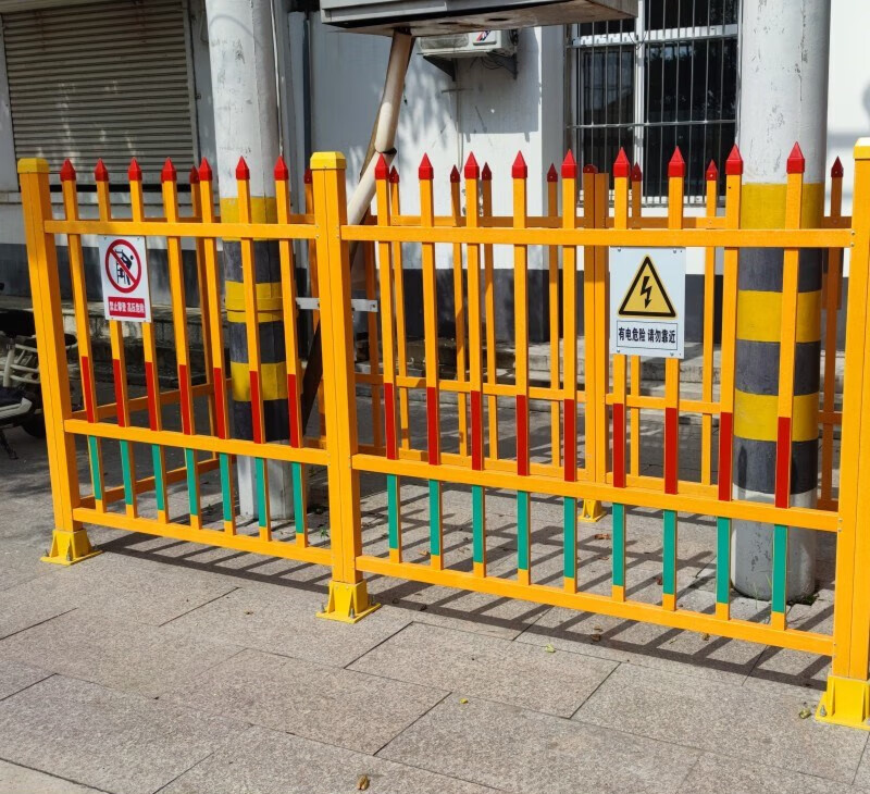 睿格达玻璃钢变压器护栏 栏箱变电力安全绝缘户外防护栏市政围挡 桔色