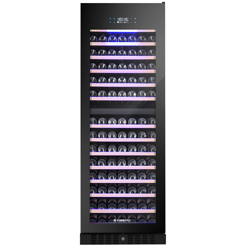 维品诺（VINOPRO） BU-490D-A1双温红酒柜 风冷无霜恒温保湿可嵌入式家用冷藏柜子茶叶柜 黑色玻璃门