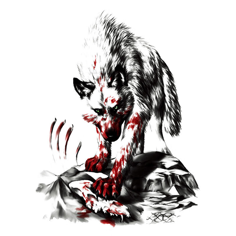 纹身贴洗不掉纹身贴花臂3张不动明王守护纹身贴防水