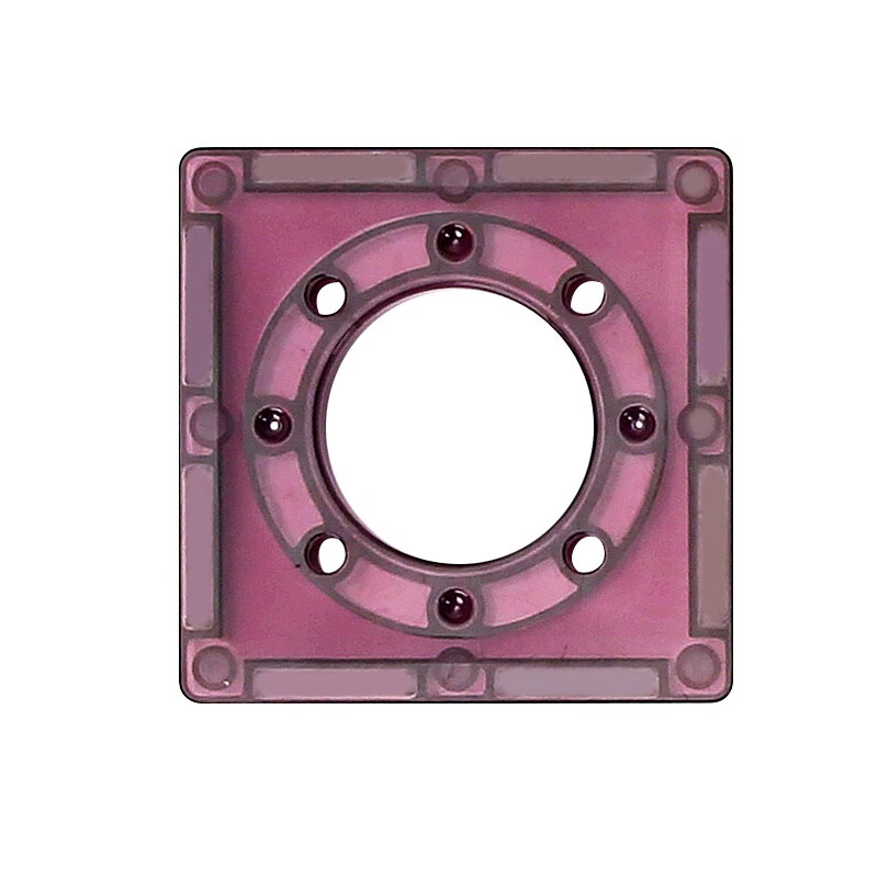 纽奇（Nukied）彩窗管道磁力片散片配件正方形边长7.5cm  散装可自由搭配组合 内圆正方形磁力片
