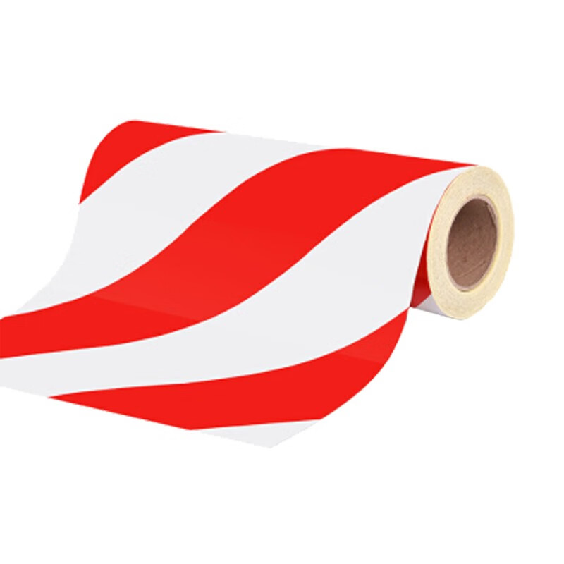 聚远 juyuan 加厚反光膜警示胶带 红白斜纹反光警示条 40cm宽长45米
