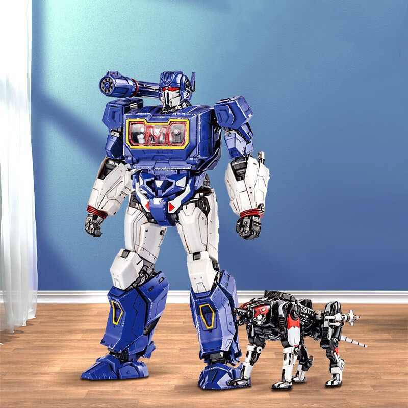 脘铼小号手声波机械狗变形机器人金刚拼装模型儿童玩具男孩6-8-12岁