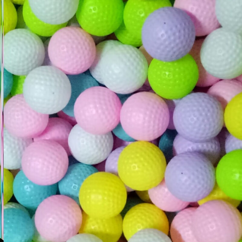 儿童高尔夫pe弹射球活动用小球圆球抛 f49-直径30mm30粒红黄蓝绿白