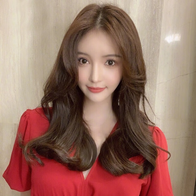 汉斯染发剂流行潮色染发膏植物栗棕色遮盖白发自然纯黑色亚麻色棕黑色