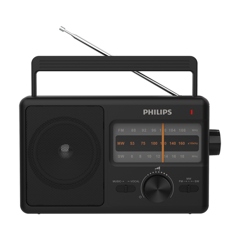 飛利浦（PHILIPS）TAR2368收音機(jī)全波段老人老年專用便攜式老式fm調(diào)頻廣播老年人高音質(zhì)臺式應(yīng)急半導(dǎo)體交直流干電池 標(biāo)配【配電源線+送耳機(jī)】