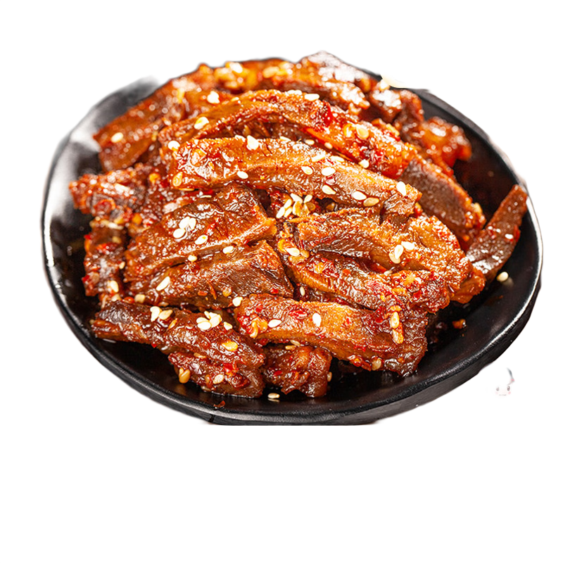 八郎兔（BA LANG TU）八郎四川特色小吃蜀香牛肉肉干肉脯手撕牛肉干下酒菜 麻辣冷吃牛肉100g*2袋