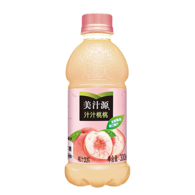 可口可樂(lè)美汁源氣泡飲480ml瓶裝 香檸味蜜桃葡萄無(wú)糖蘋(píng)果味0糖0脂氣泡飲料 蘋(píng)果味480ml*12瓶