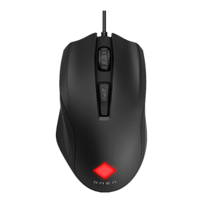 HPOMEN Vector Essential有线游戏鼠标电竞可编程 7200dpi 黑色 2000万次点击