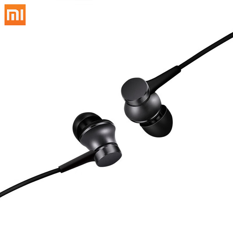 Redmi耳机入耳式有线耳机3.5mm活塞耳机清新版电脑耳麦耳塞 黑色