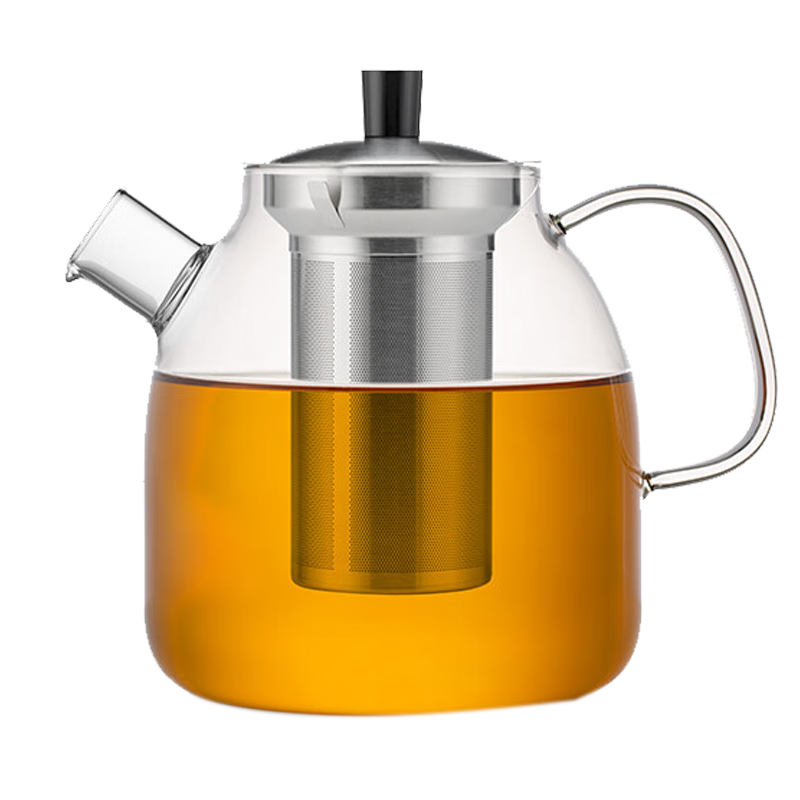 尚明耐熱玻璃茶壺電陶爐茶壺過濾泡茶壺家用辦公煮茶器大容量茶具套裝 單壺 1300ml
