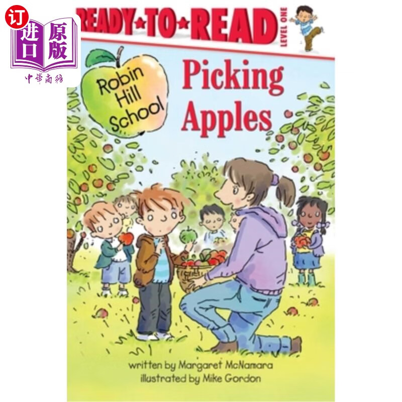 海外直订picking apples 摘苹果